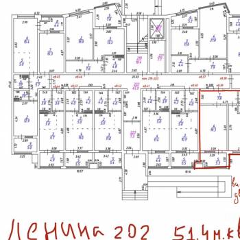 Продается 1-комнатная квартира, 51,4 м²
