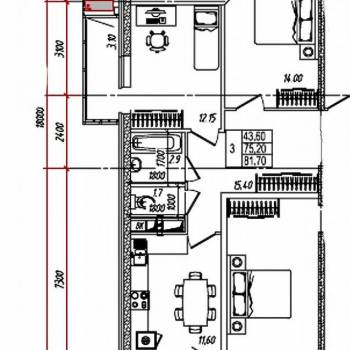 Продается 3-х комнатная квартира, 74,9 м²
