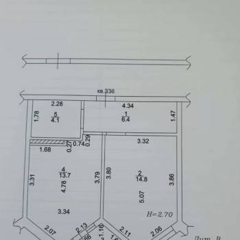Продается 1-комнатная квартира, 41 м²