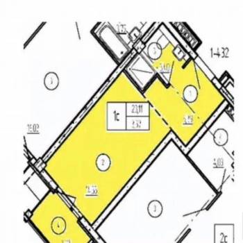 Продается 1-комнатная квартира, 26,48 м²