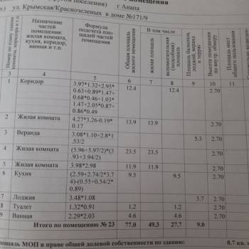 Продается 3-х комнатная квартира, 77 м²