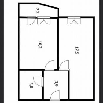 Сдается 1-комнатная квартира, 40 м²
