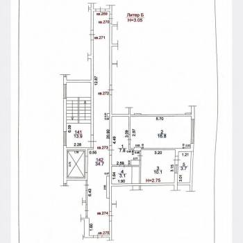 Продается 1-комнатная квартира, 41,5 м²