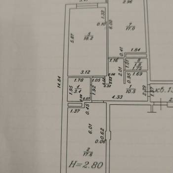 Продается 2-х комнатная квартира, 72,1 м²