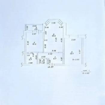 Продается 2-х комнатная квартира, 53,9 м²