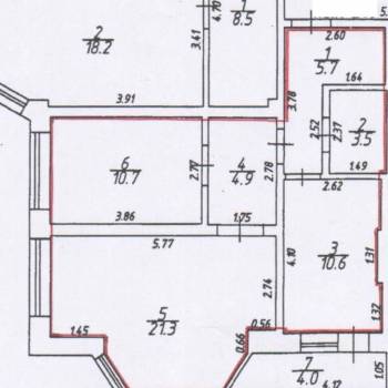 Продается 2-х комнатная квартира, 62 м²
