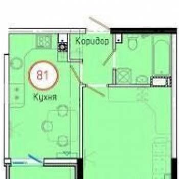 Продается 1-комнатная квартира, 31,4 м²