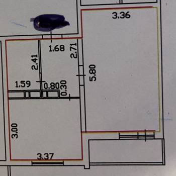 Продается 1-комнатная квартира, 37,7 м²