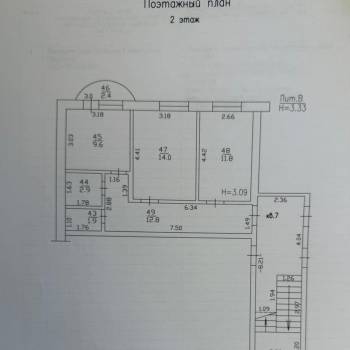 Продается 2-х комнатная квартира, 53 м²