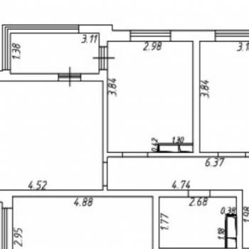 Продается 2-х комнатная квартира, 59,2 м²