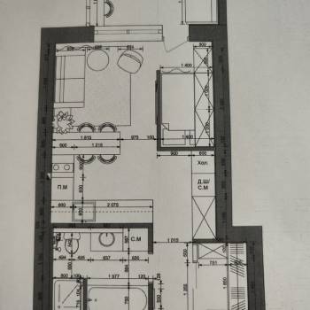 Продается 1-комнатная квартира, 36,2 м²