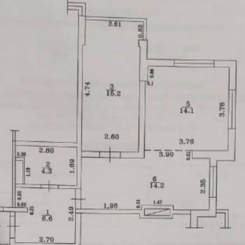 Продается 2-х комнатная квартира, 51,3 м²