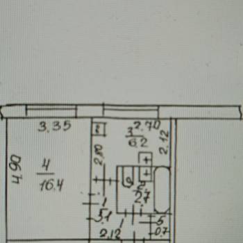 Продается 1-комнатная квартира, 29,1 м²