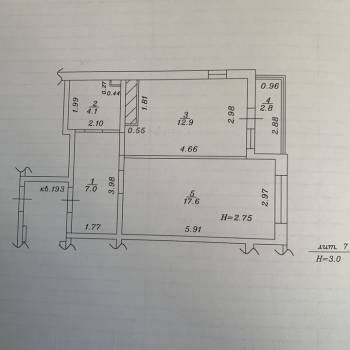 Продается 3-х комнатная квартира, 69,6 м²
