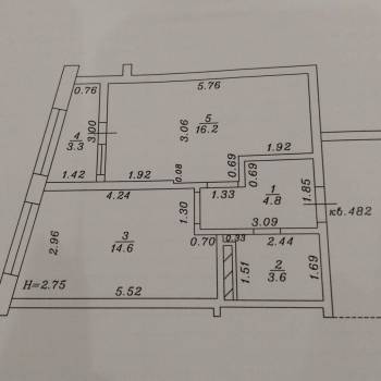 Продается 1-комнатная квартира, 42,4 м²