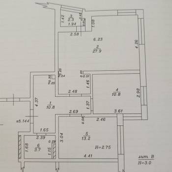 Продается 3-х комнатная квартира, 70 м²