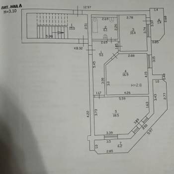 Продается 2-х комнатная квартира, 68,5 м²