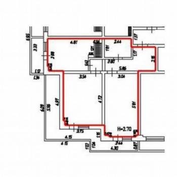 Продается 2-х комнатная квартира, 80,9 м²