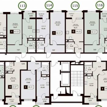 Продается 1-комнатная квартира, 38,1 м²