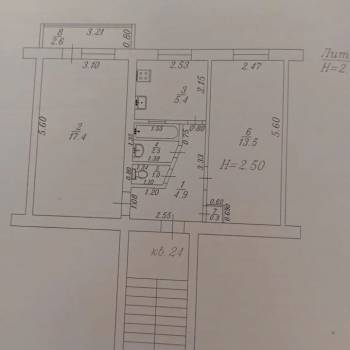 Продается 2-х комнатная квартира, 45,8 м²