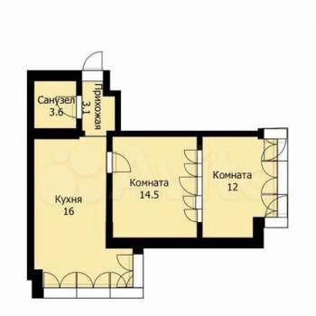 Продается 2-х комнатная квартира, 49,2 м²