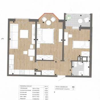 Продается 2-х комнатная квартира, 61,5 м²