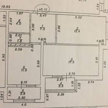 Продается 2-х комнатная квартира, 69 м²