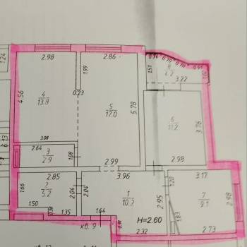 Продается 3-х комнатная квартира, 74 м²