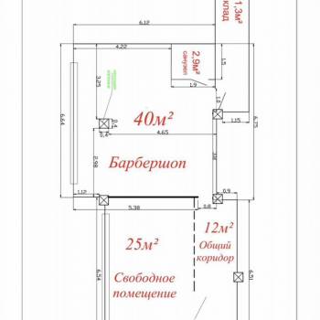Сдается Нежилое помещение, 37 м²