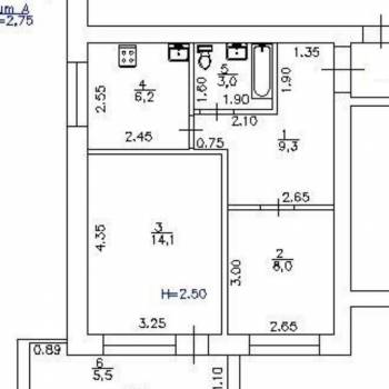 Продается 2-х комнатная квартира, 40,6 м²