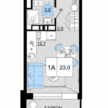 Продается Нежилое помещение, 23 м²