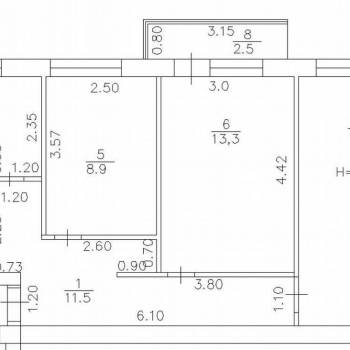 Продается 3-х комнатная квартира, 63 м²