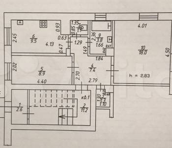 Продается 2-х комнатная квартира, 50 м²