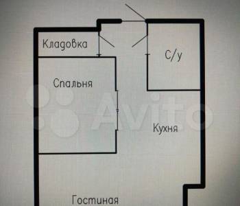 Продается 2-х комнатная квартира, 52 м²