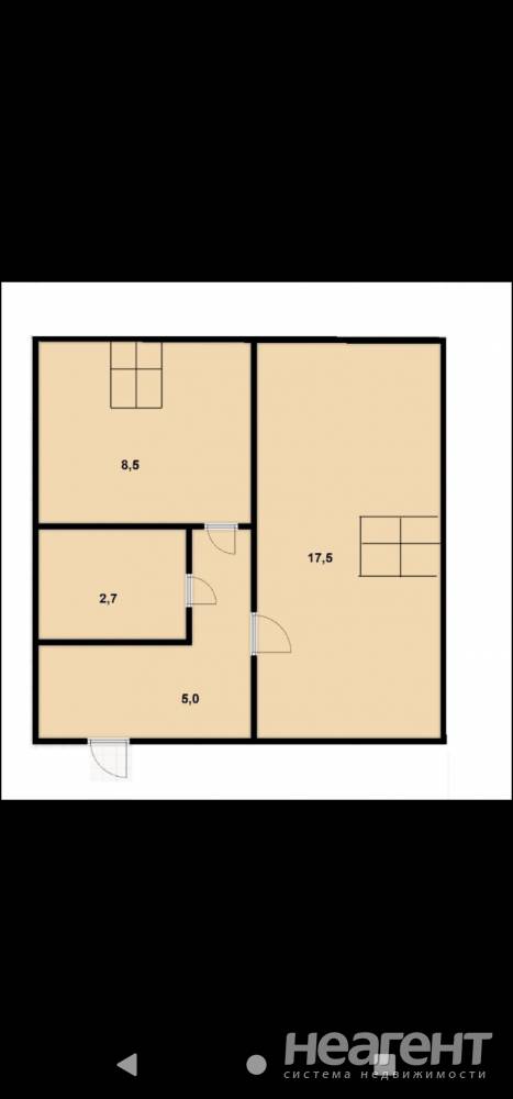 Продается 1-комнатная квартира, 34 м²