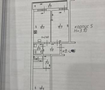 Продается 2-х комнатная квартира, 64 м²