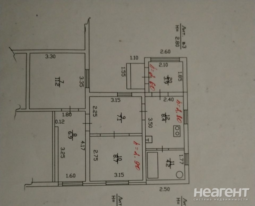 Продается Многокомнатная квартира, 50 м²