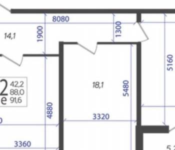 Продается 2-х комнатная квартира, 92 м²