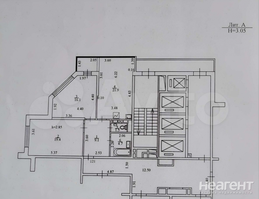 Продается 2-х комнатная квартира, 72 м²