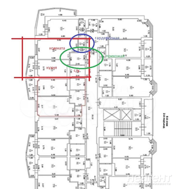 Продается 1-комнатная квартира, 42,2 м²