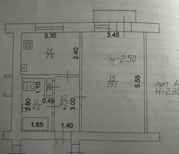 Продается 1-комнатная квартира, 36,2 м²