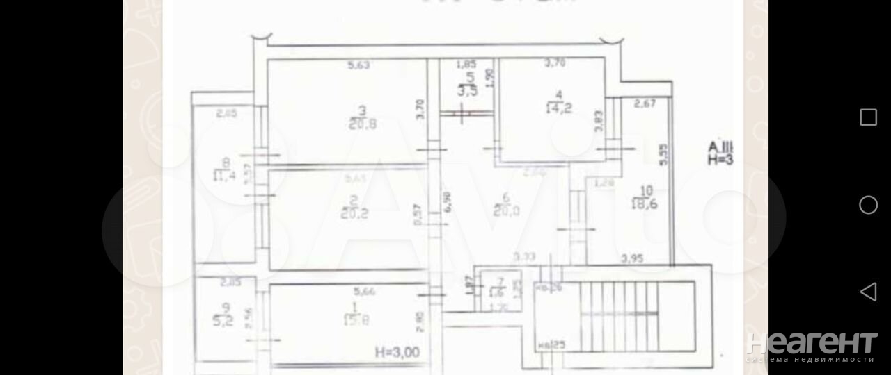 Продается 3-х комнатная квартира, 131 м²