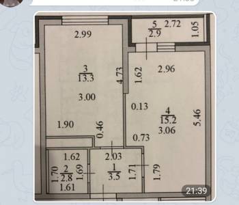 Продается 1-комнатная квартира, 37 м²