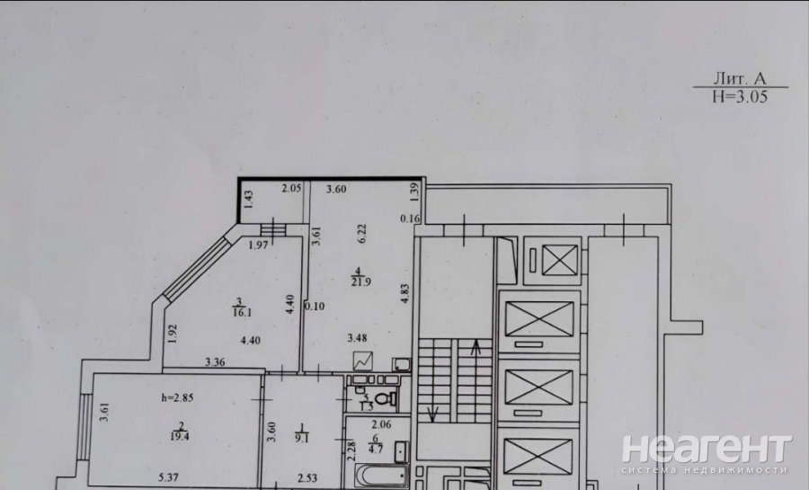 Продается 2-х комнатная квартира, 72 м²