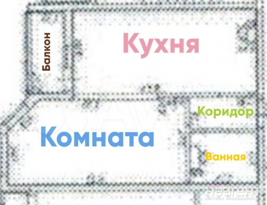 Продается 1-комнатная квартира, 44,3 м²