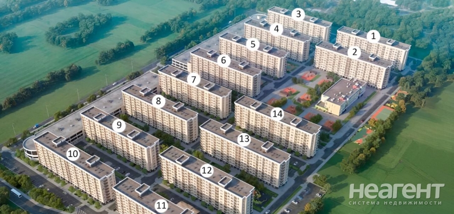 Продается 2-х комнатная квартира, 51,19 м²