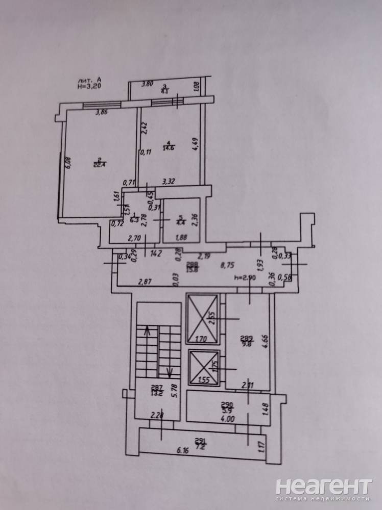 Продается 1-комнатная квартира, 47,7 м²