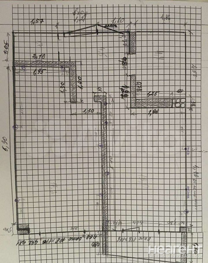 Продается 1-комнатная квартира, 42,5 м²