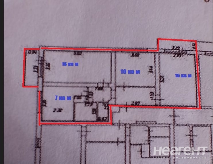 Продается 3-х комнатная квартира, 59,1 м²