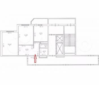 Продается 2-х комнатная квартира, 52,6 м²